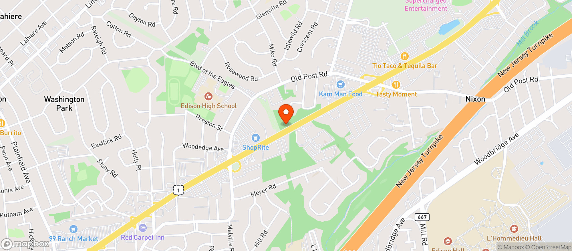 Map showing Total Wine & More - North Brunswick