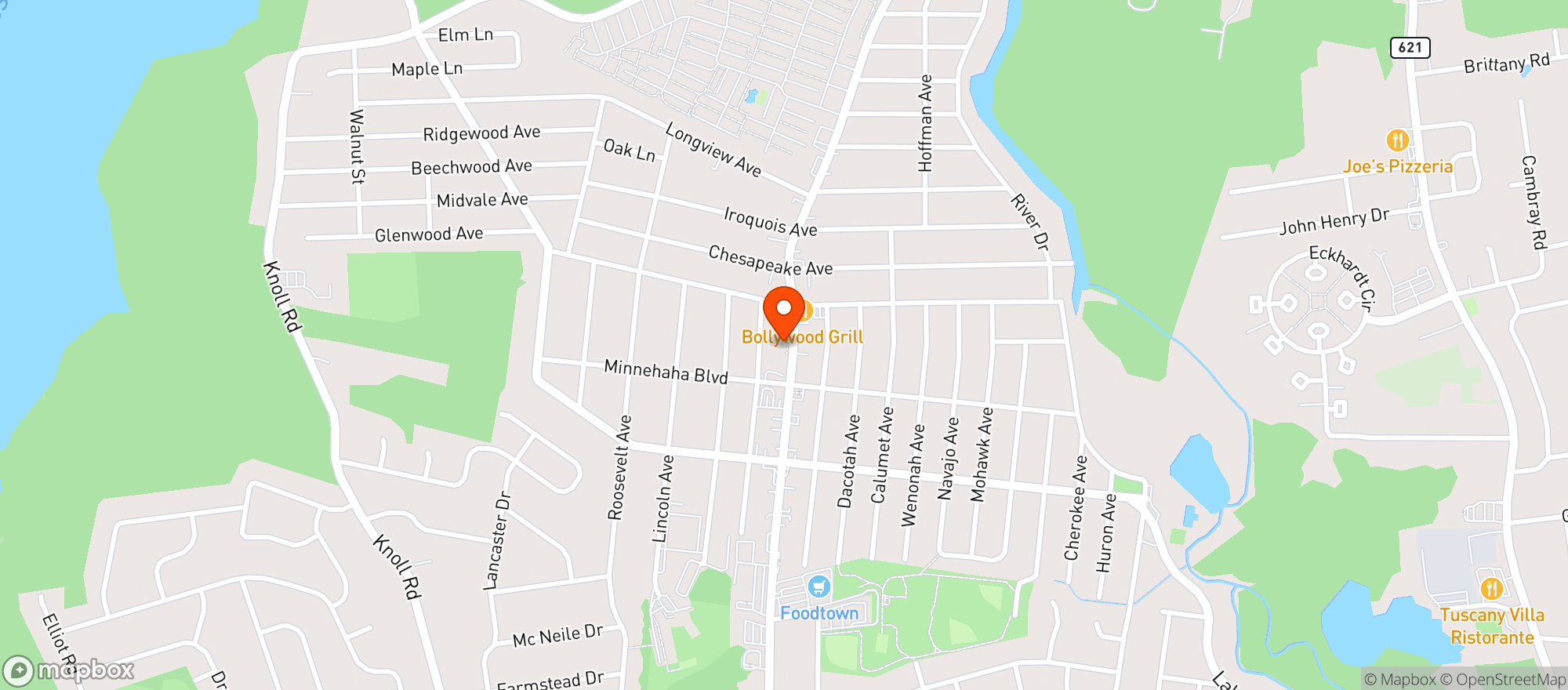 Map showing Shoppers Discount Wine & Liquor