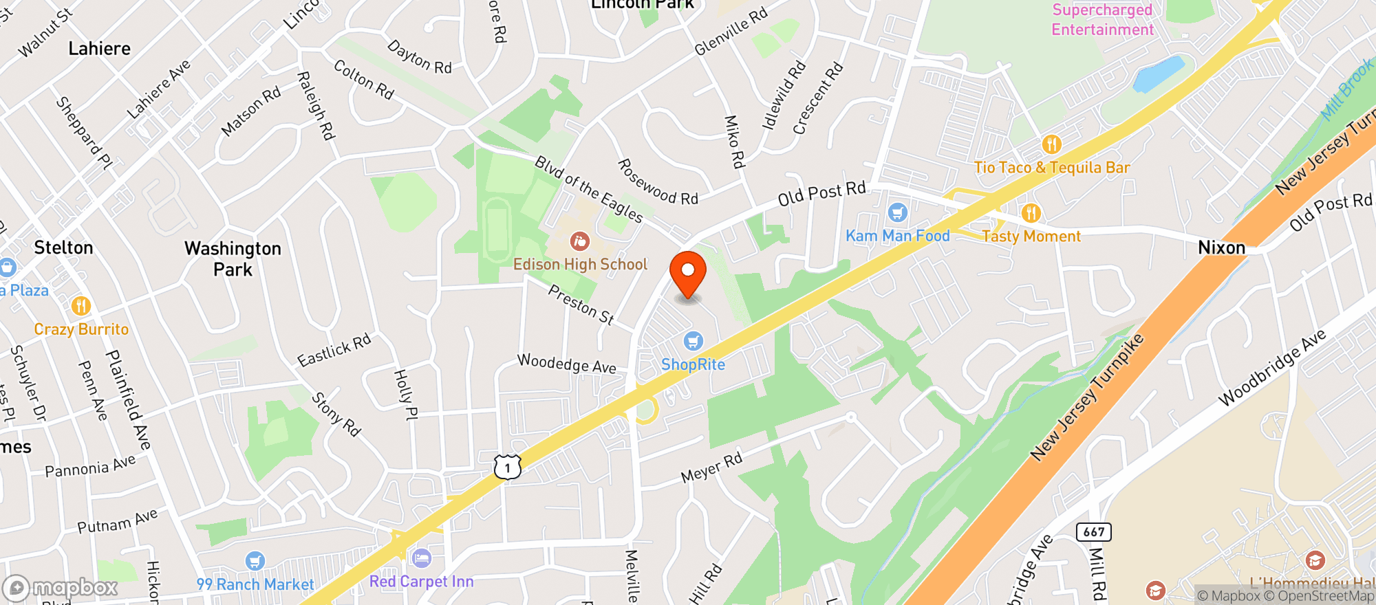 Map showing Shoprite