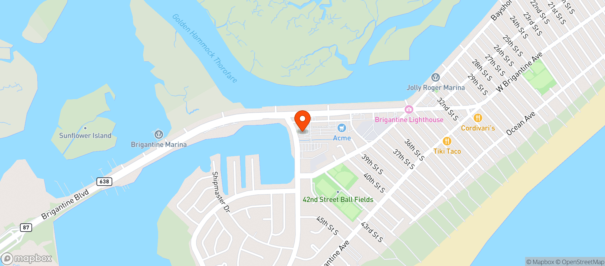 Map showing Acme Market