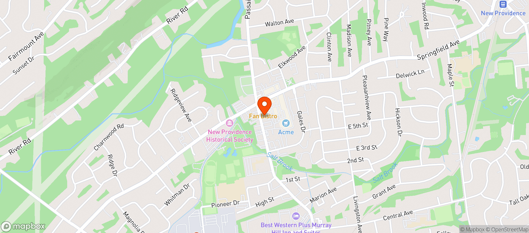 Map showing M & M Liquor Store