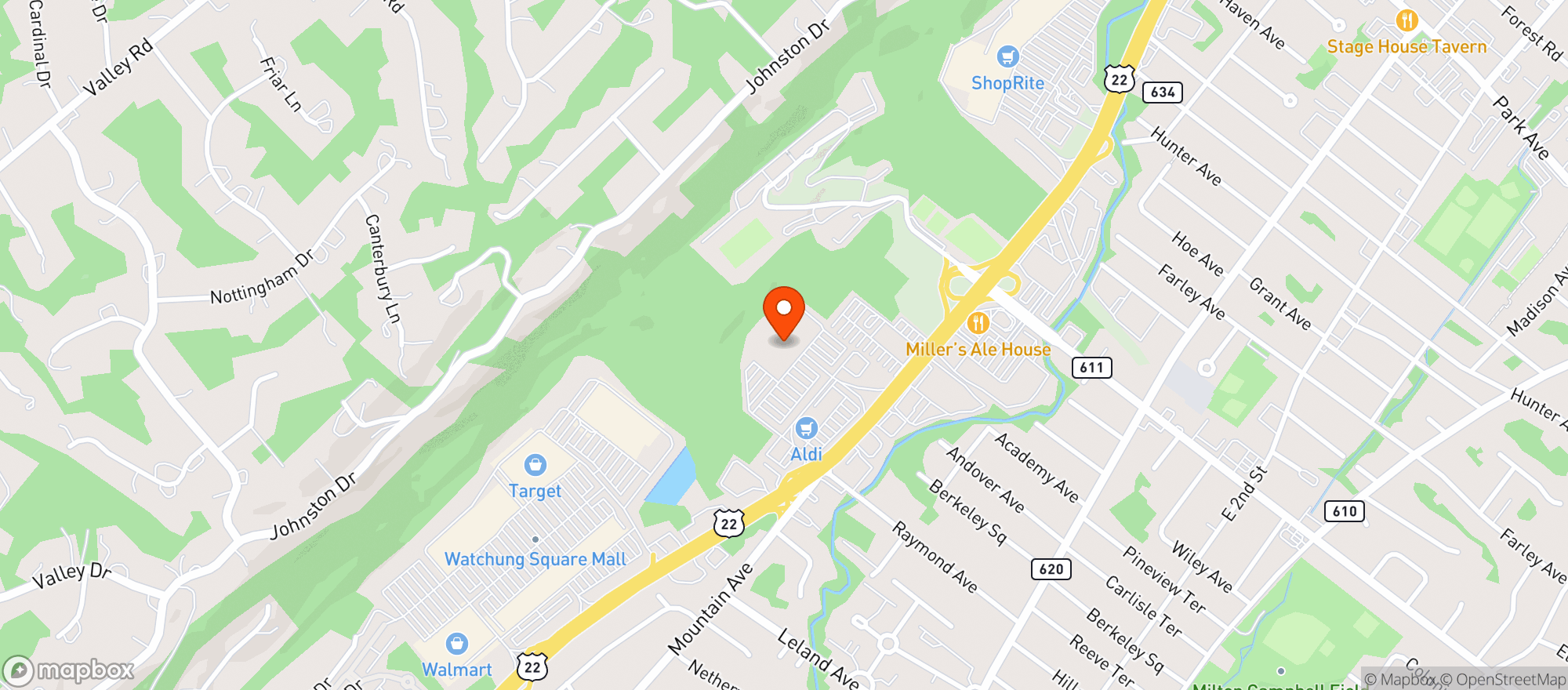 Map showing Wine Cellar Of Watchung