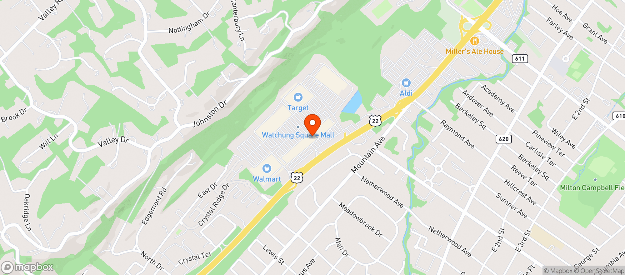 Map showing Stop & Shop - 0804 - Watchung