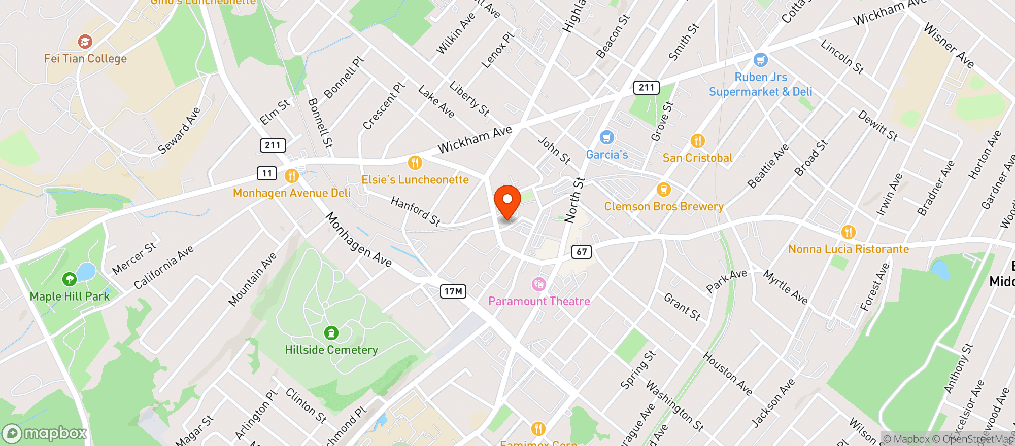 Map showing Tapped