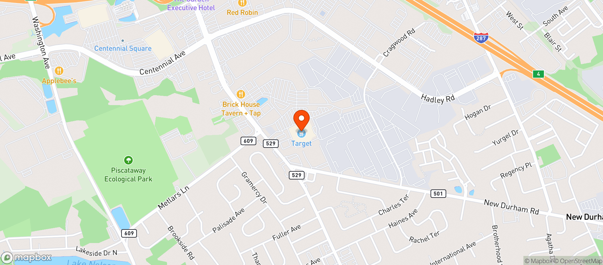 Map showing Target