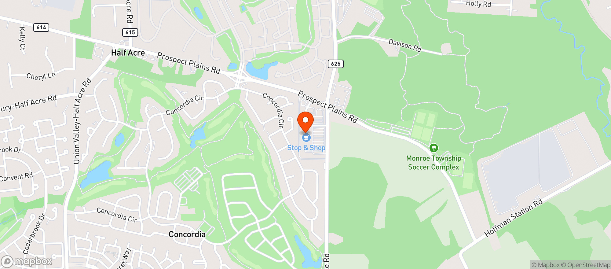 Map showing Stop & Shop #810