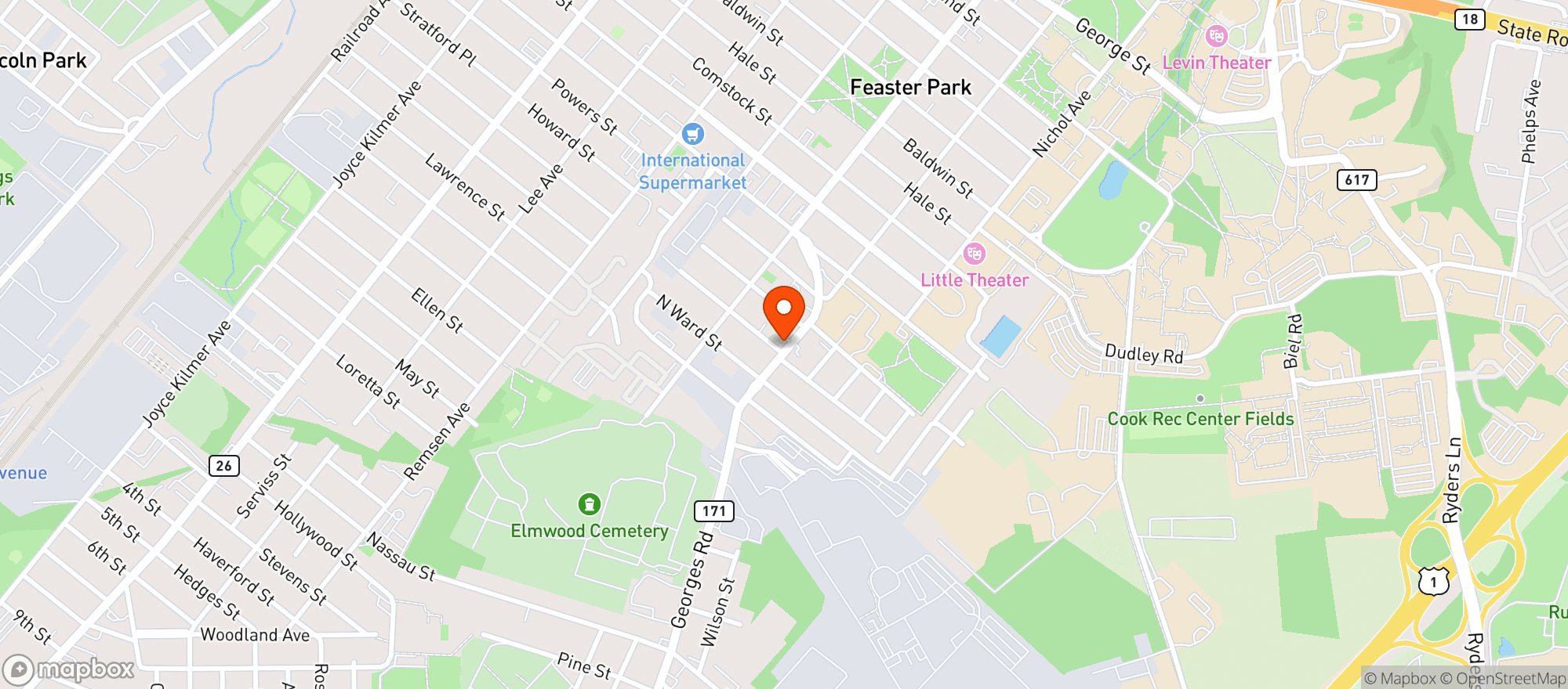 Map showing Discount Liquors
