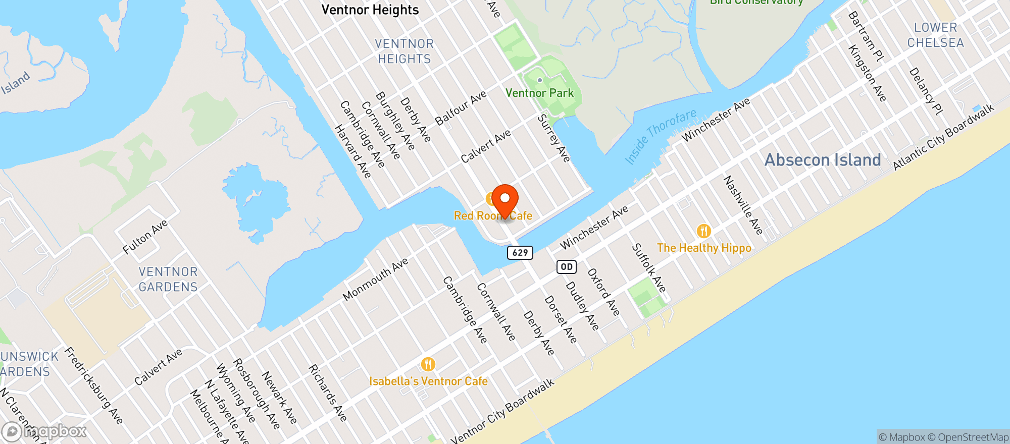 Map showing Community Liquors