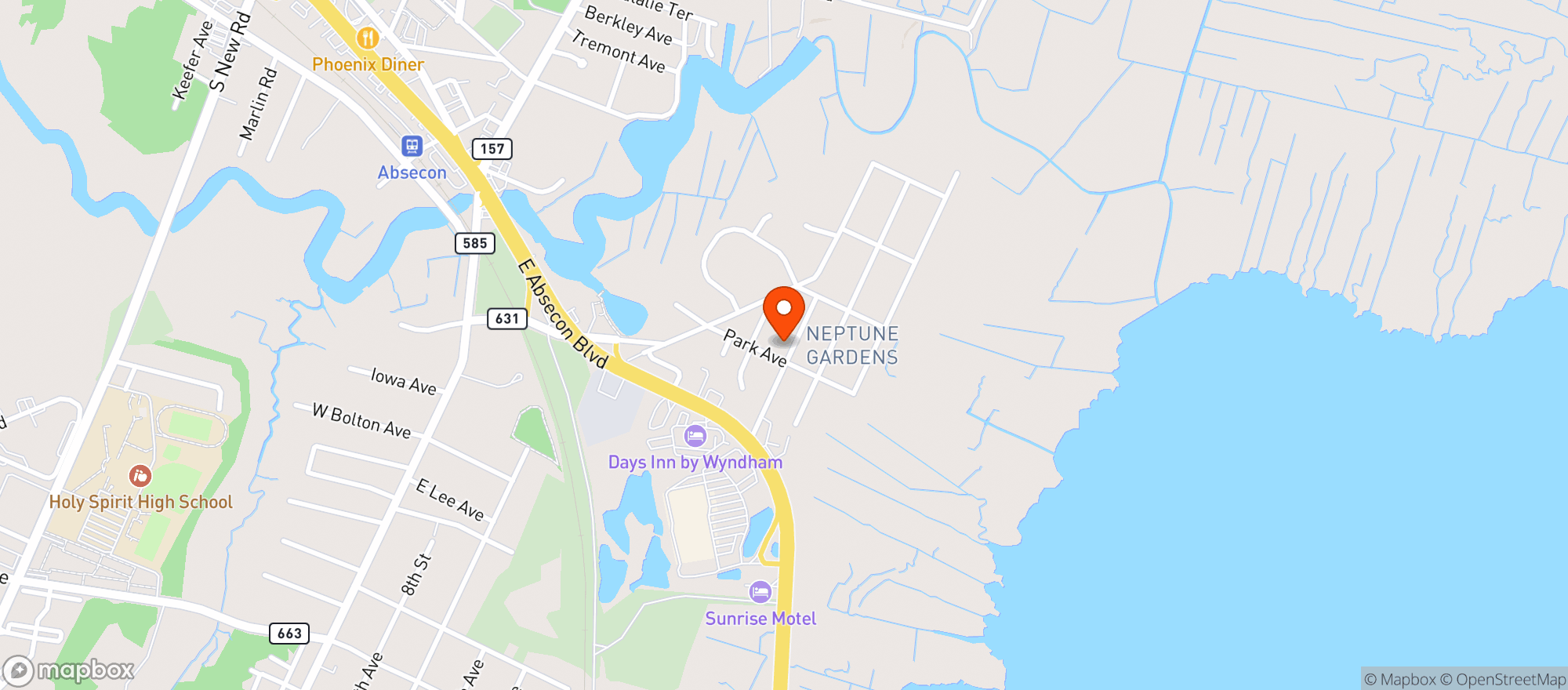 Map showing Your CBD Store Absecon