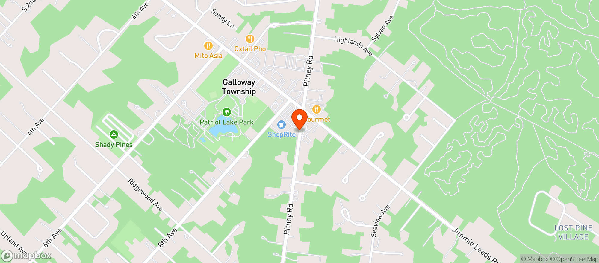 Map showing Shoprite