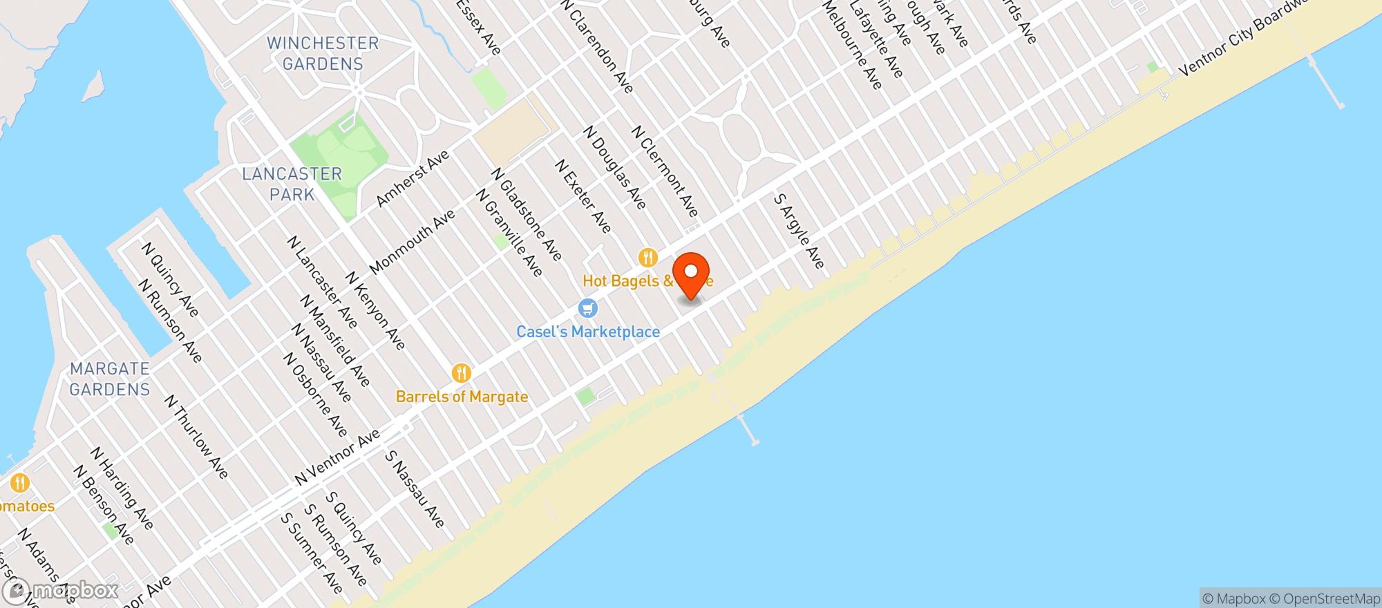 Map showing Robert's Place