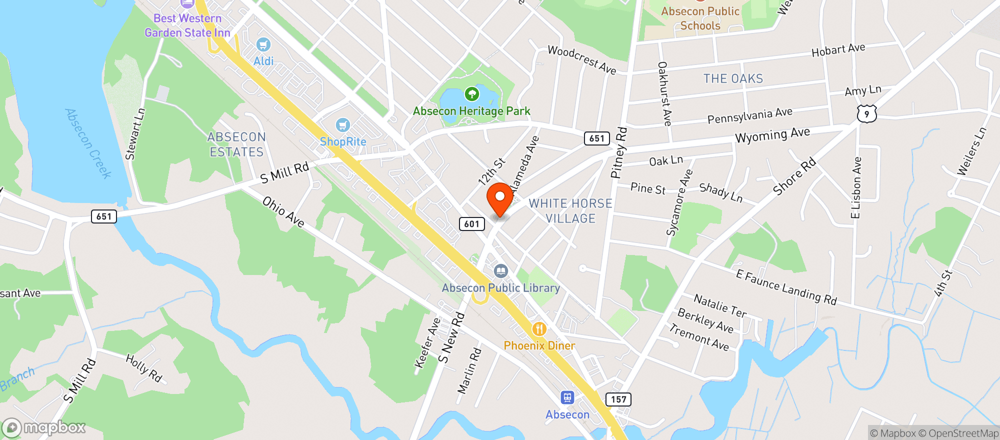 Map showing White Horse Wine & Spirits