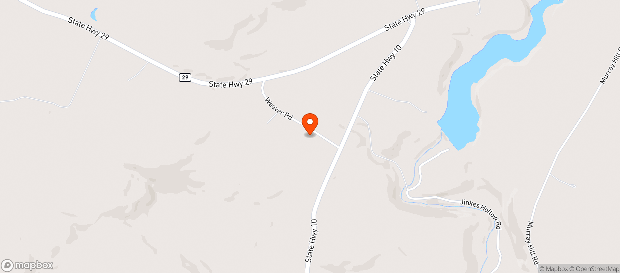 Map showing Cannabis Cabin