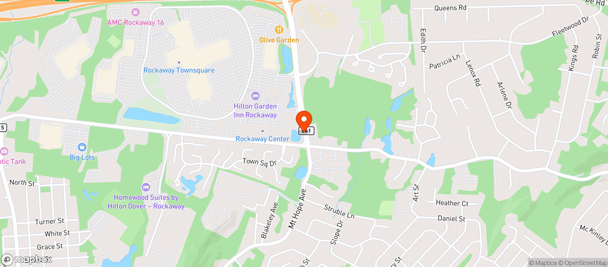 Map showing Buffalo Wild Wings Gril #3634