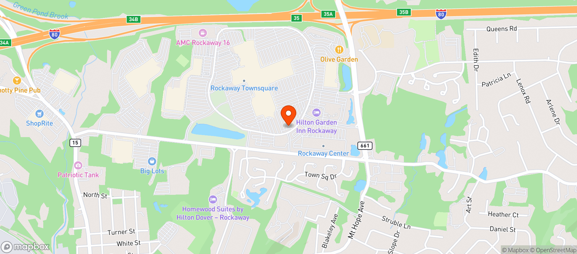Map showing Millers Ale House