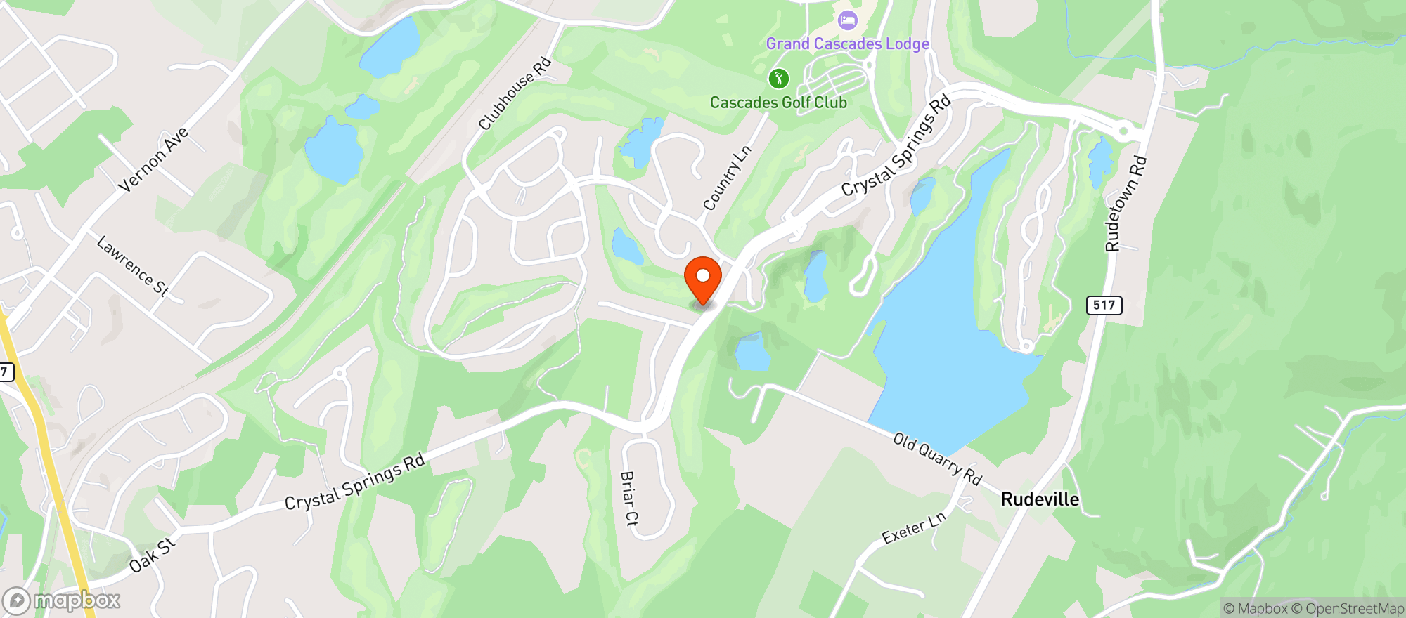 Map showing Crystal Springs Wild Turkey
