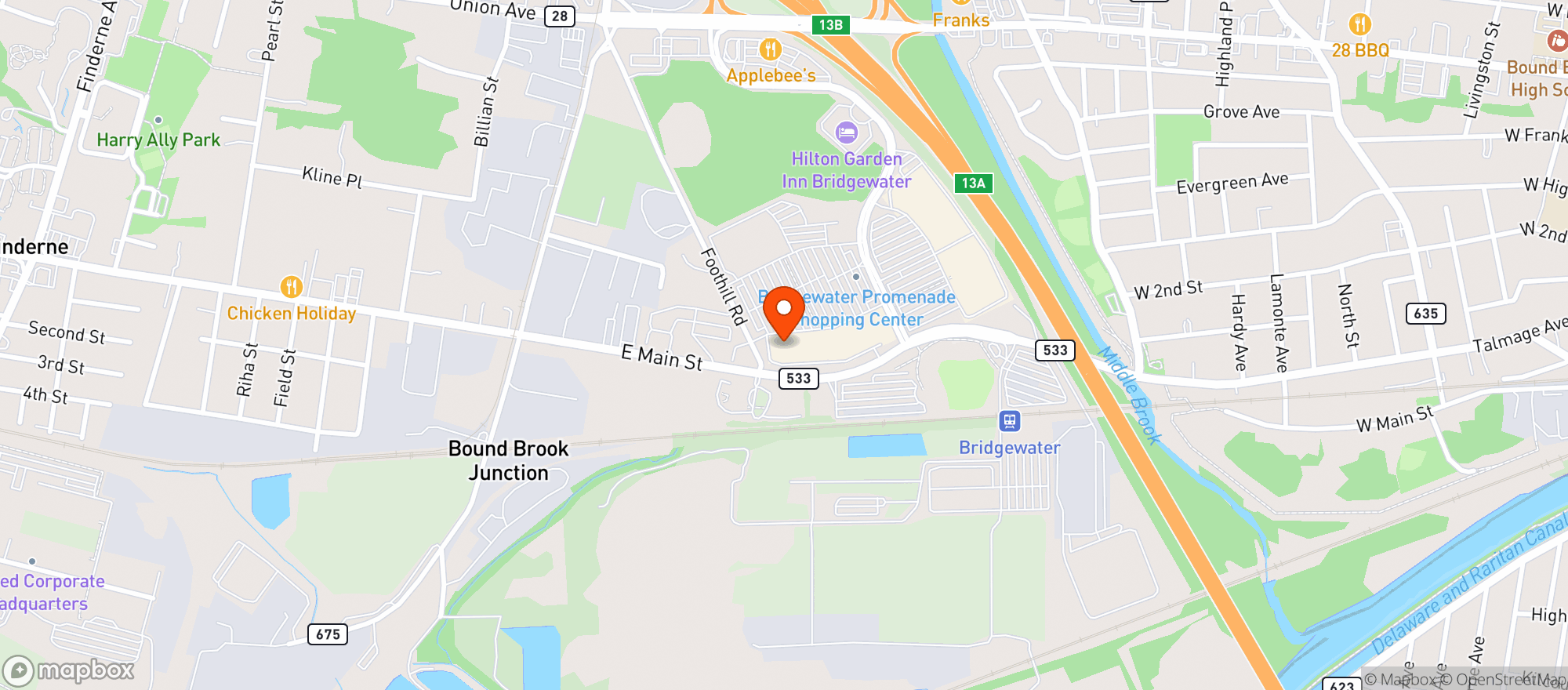 Map showing Wine Outlet