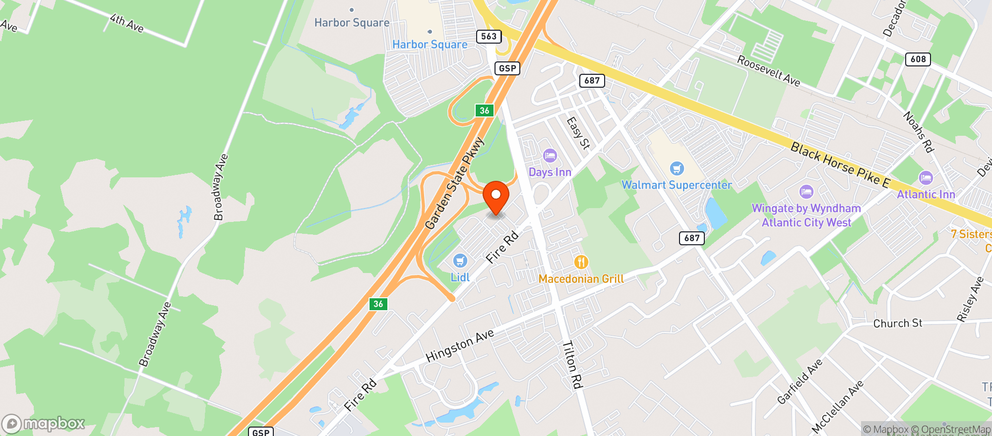 Map showing Joe Canals Dis.liq (e.h)