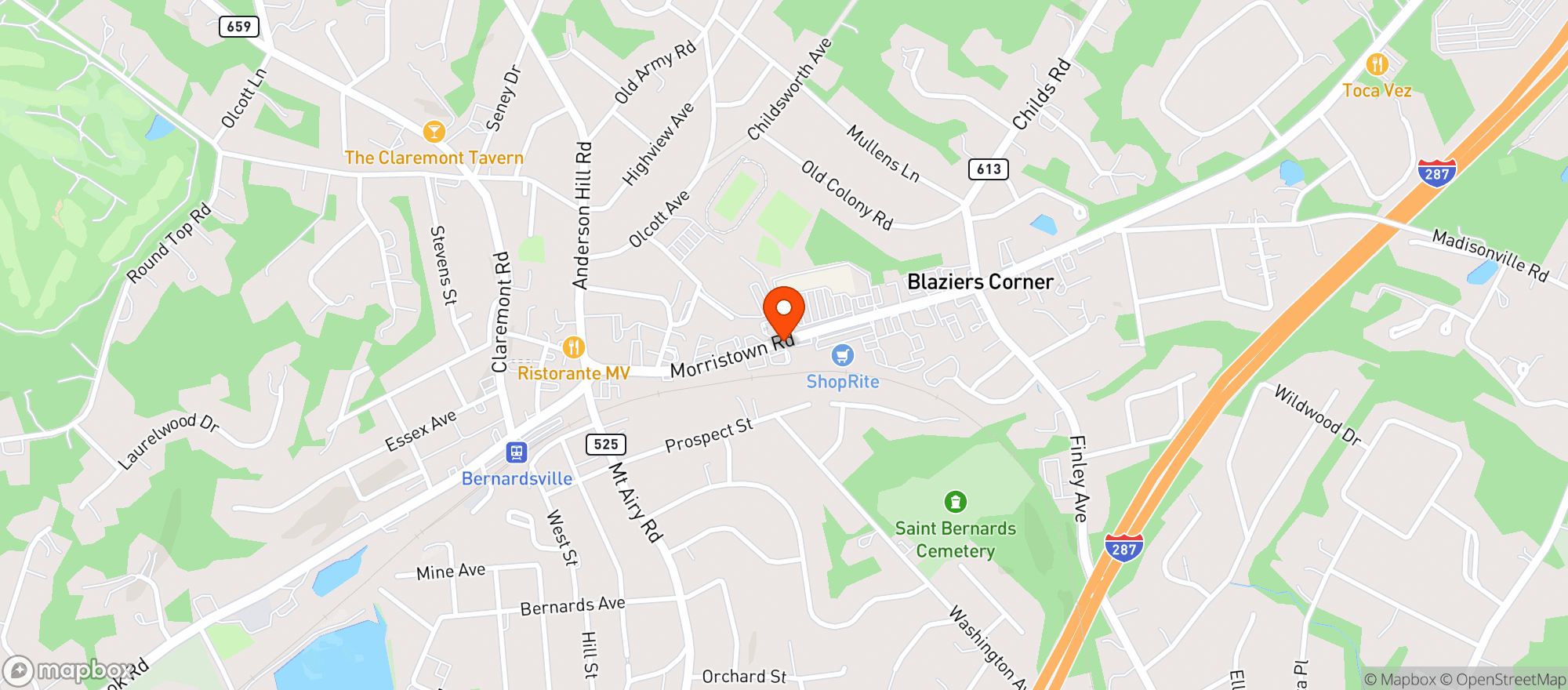Map showing Adelphia Wine Market