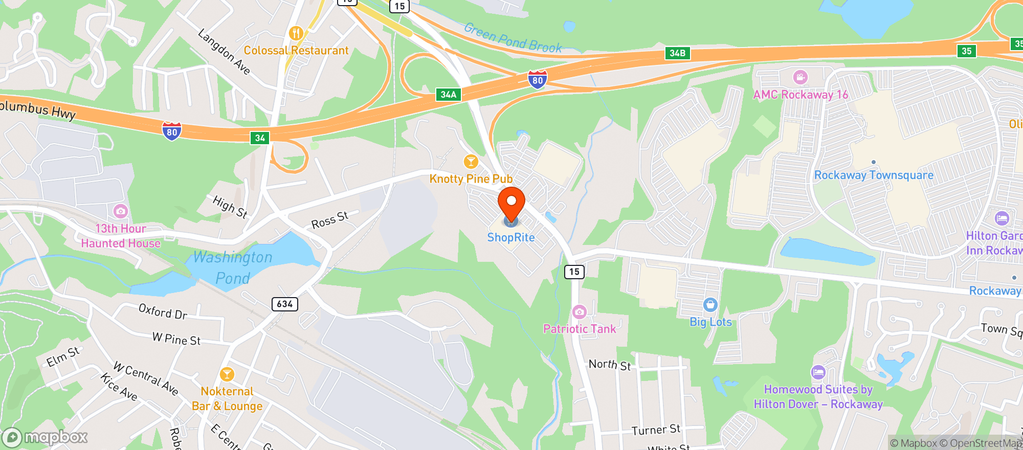 Map showing Shoprite Liquors