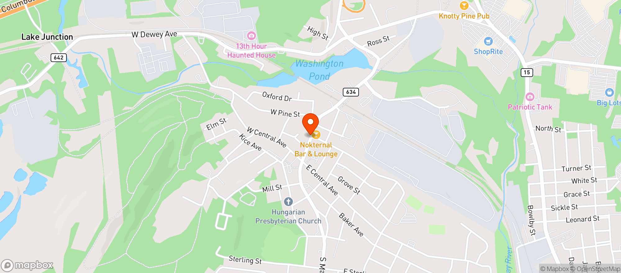 Map showing Wharton Liquor