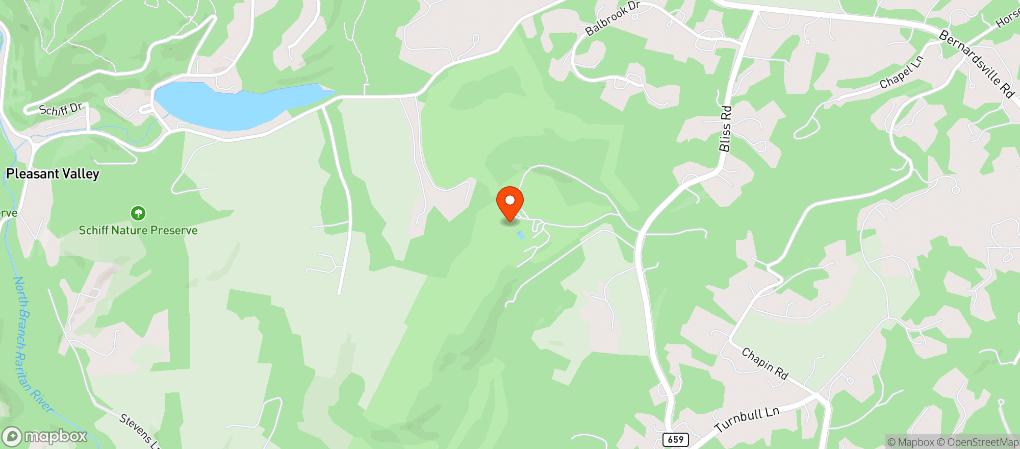 Map showing Roxiticus Golf Club