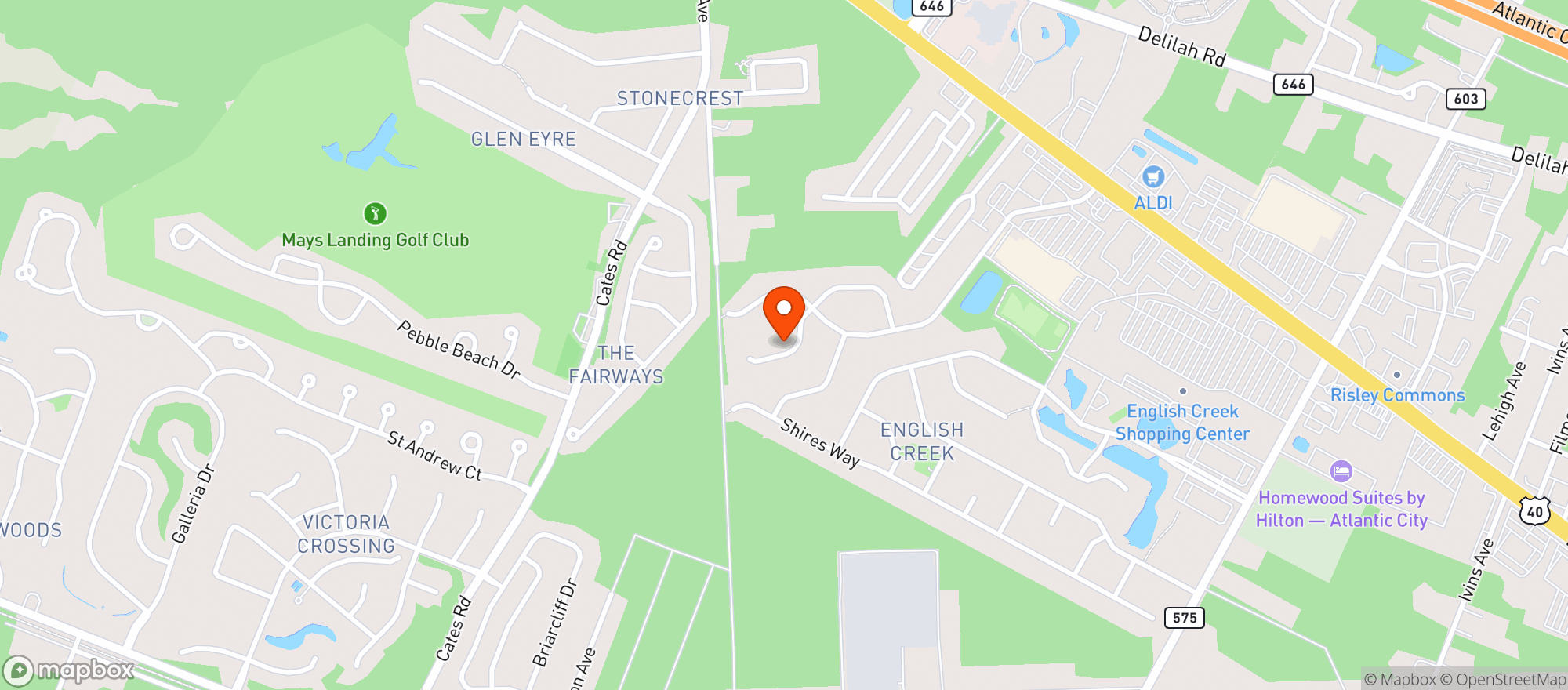 Map showing Pitney Smokes LLC