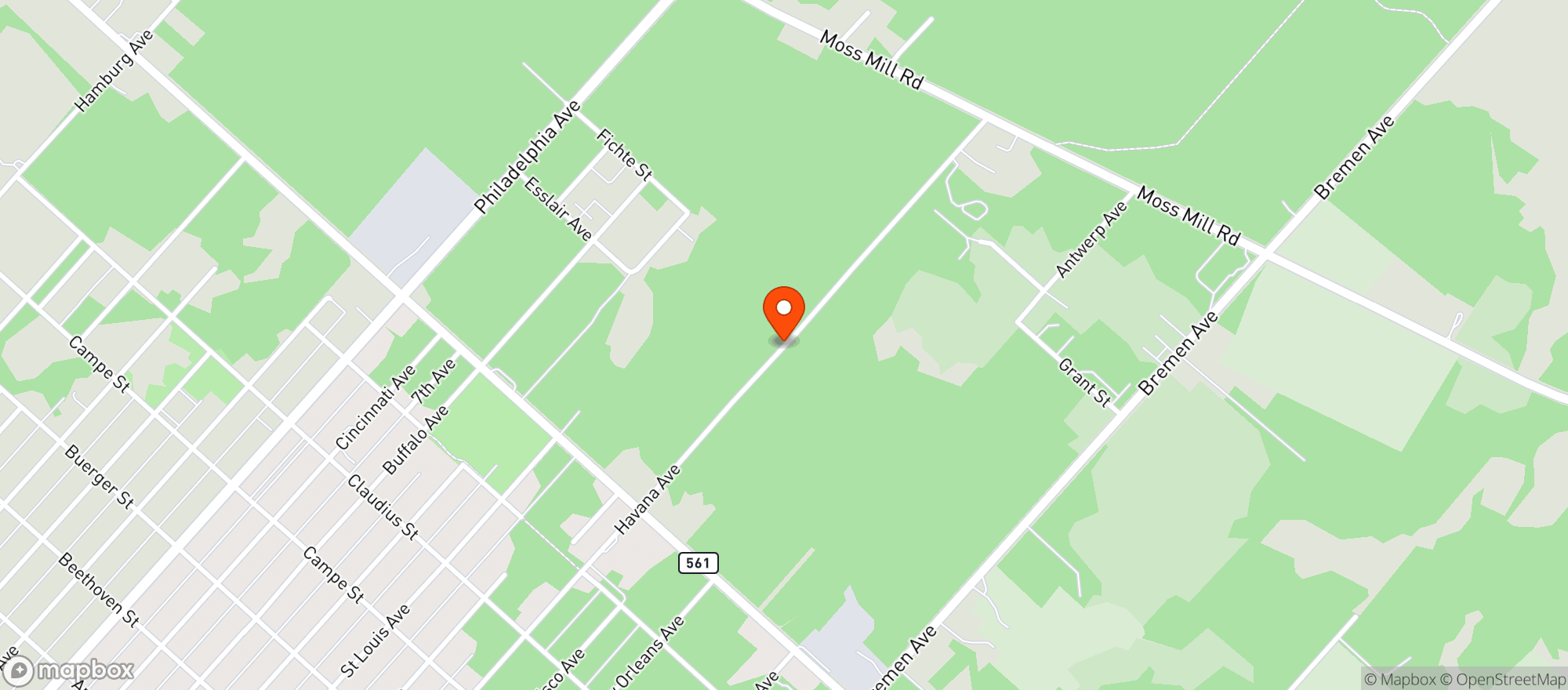 Map showing Joe Canals Disc Liq (Ehc)