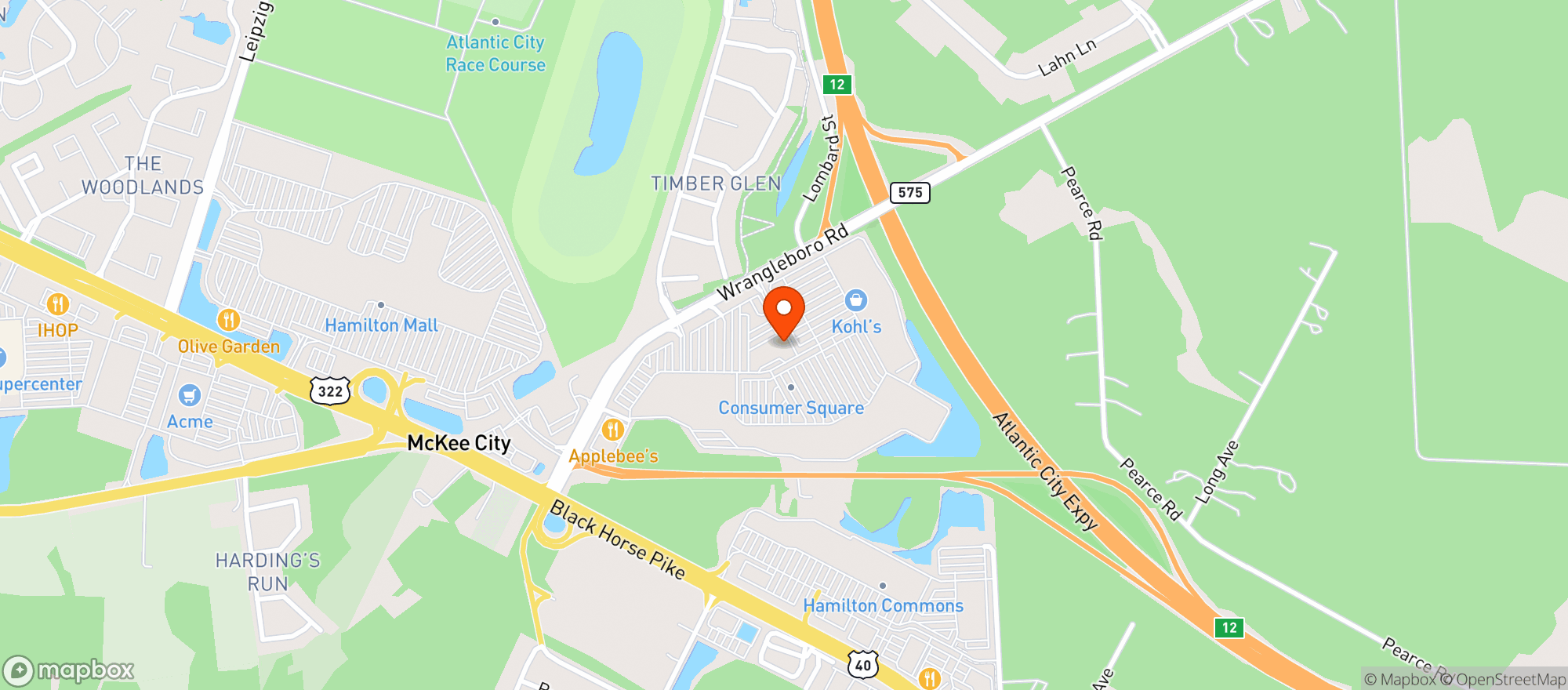 Map showing Vitamin Shoppe - Mays Landing