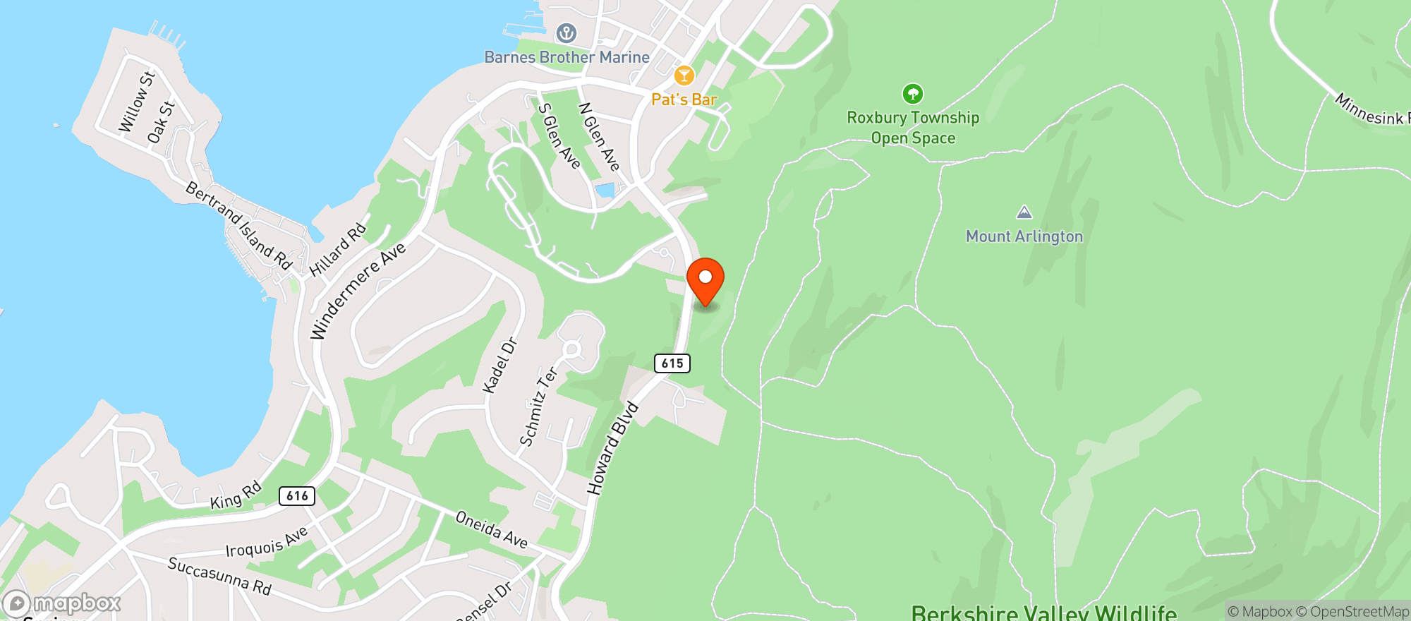Map showing Super Saver Liquors