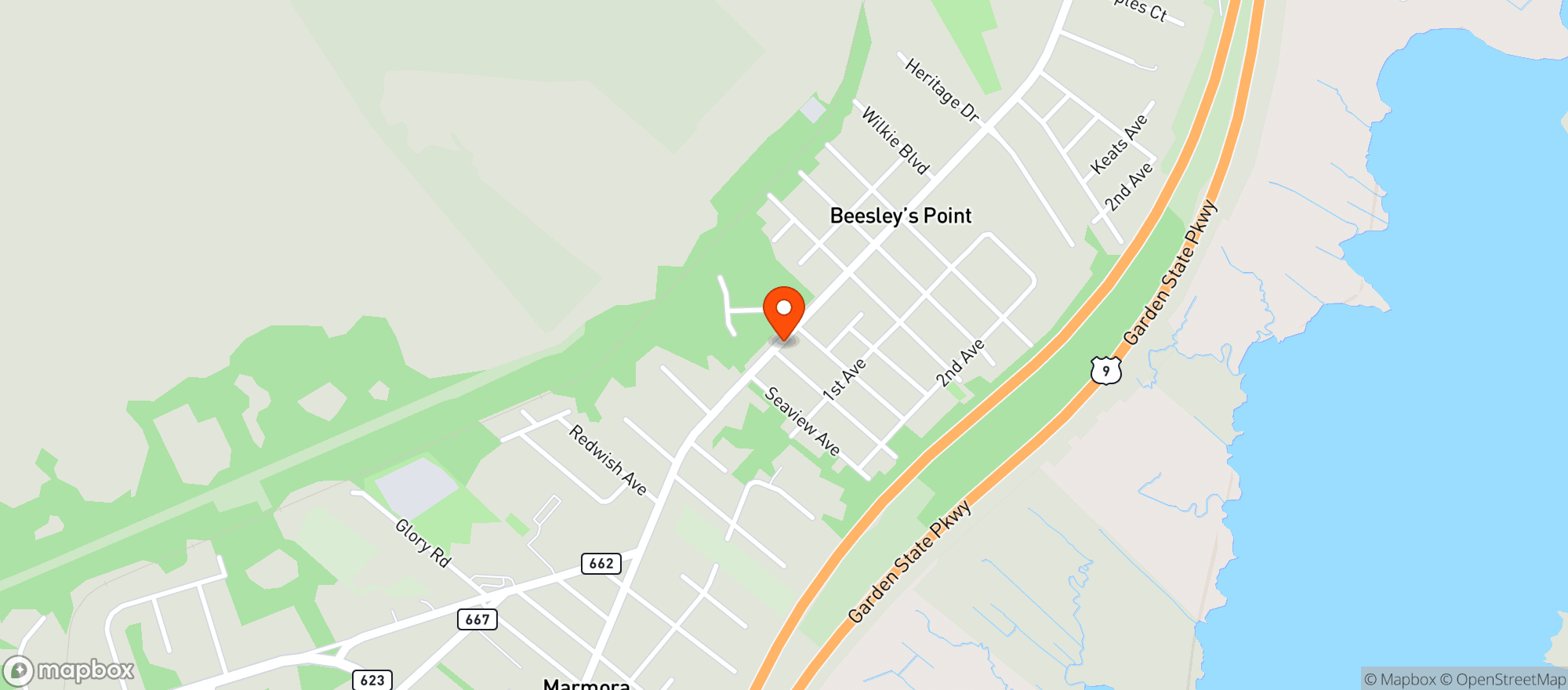 Map showing Tiger Mart