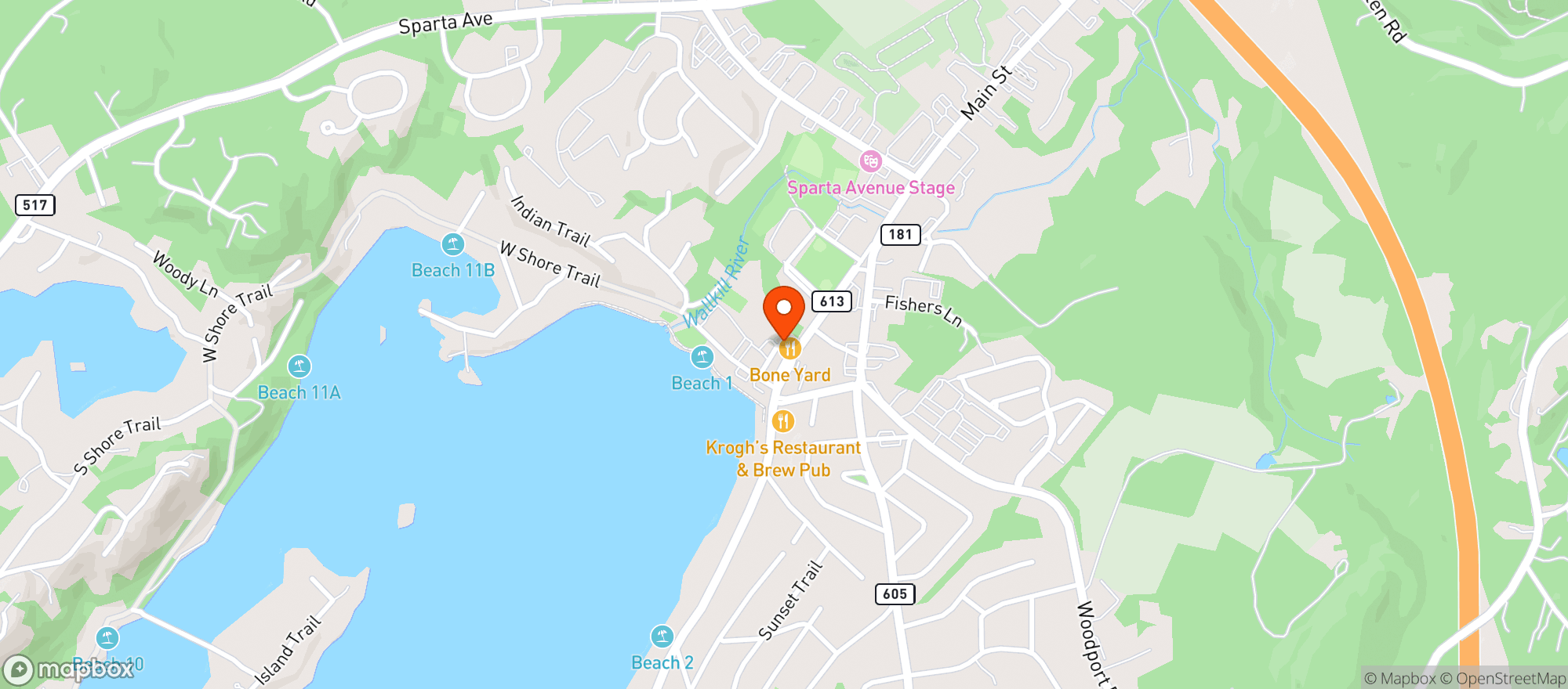 Map showing White Deer Inn Co-op 724