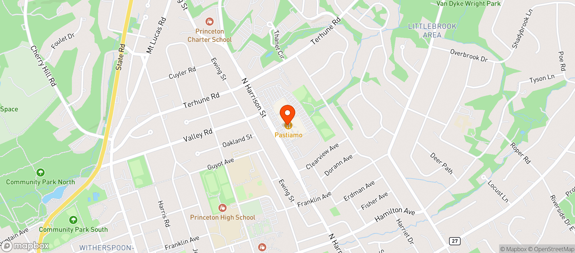 Map showing Princeton Mccaffrey's
