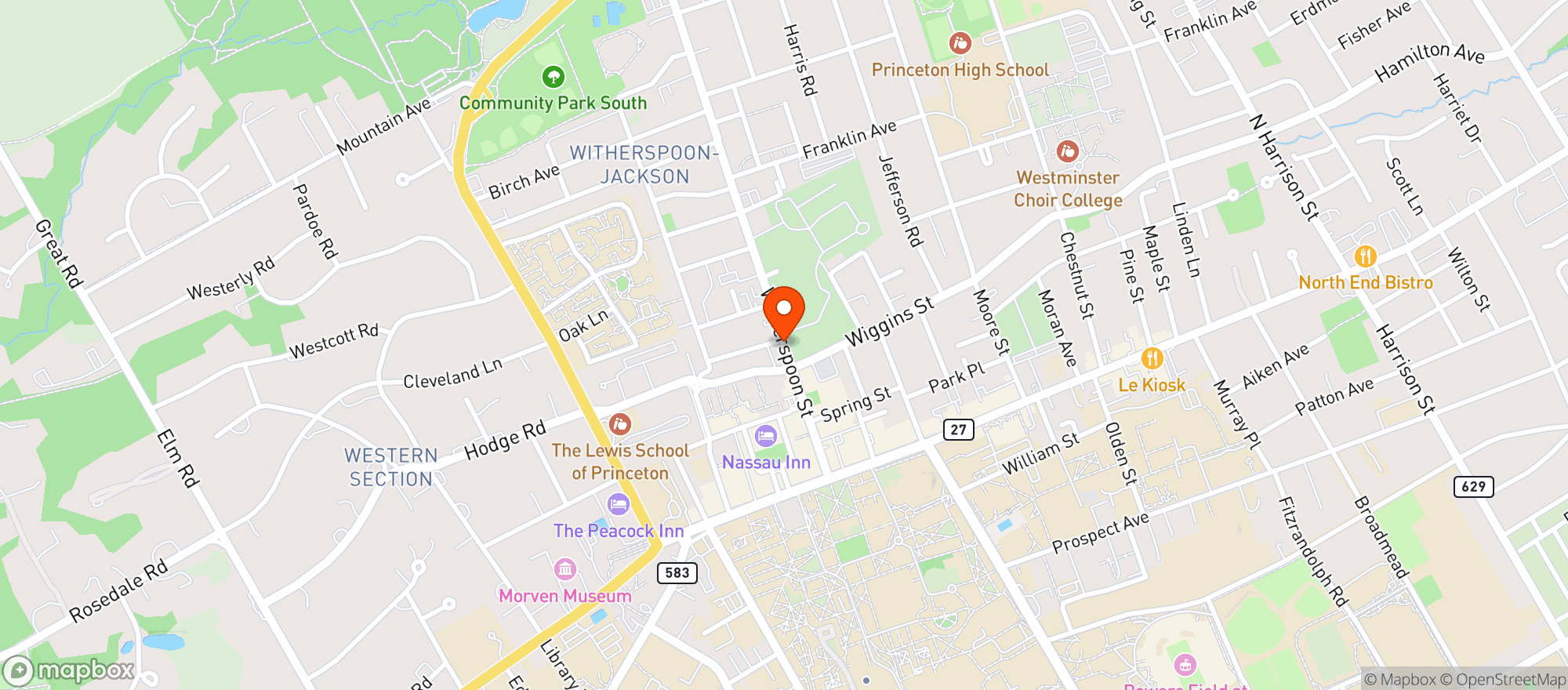 Map showing Bottle King - Princeton