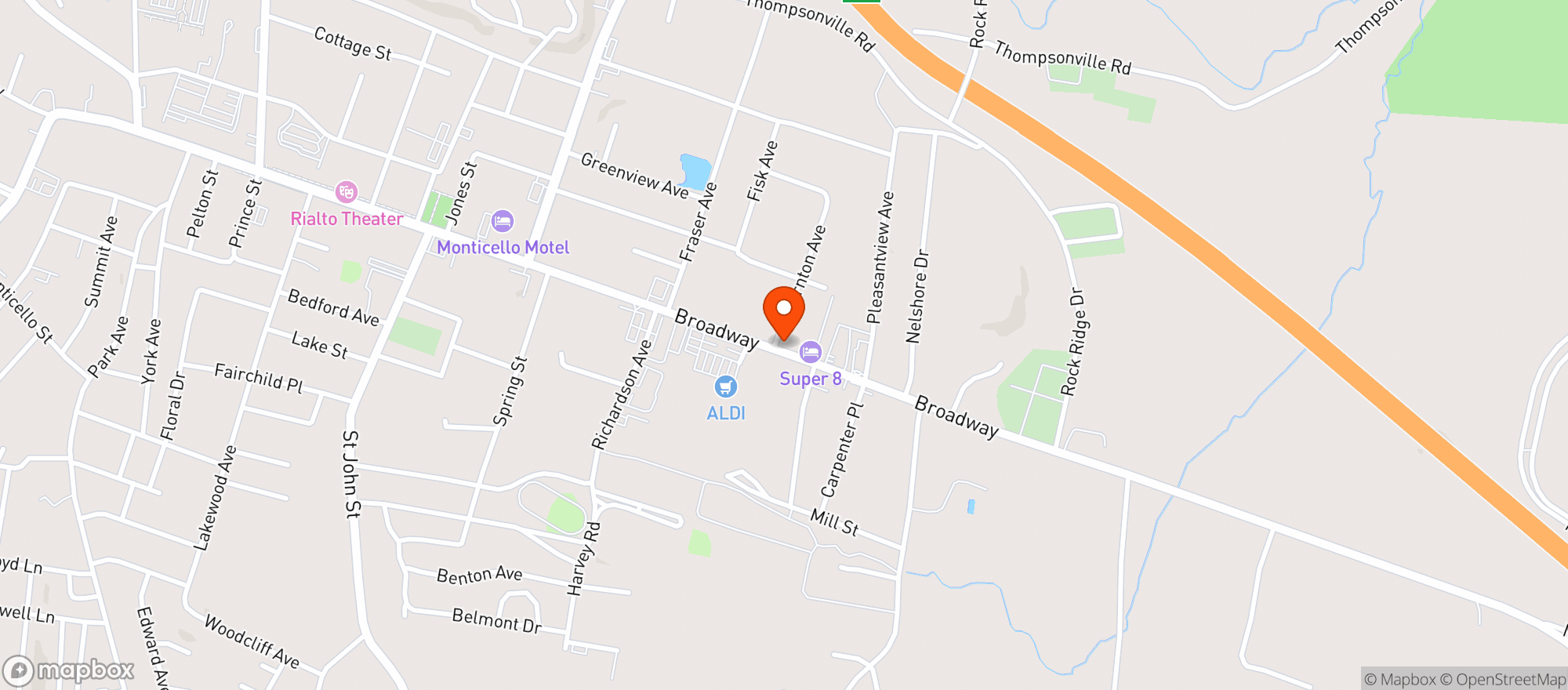 Map showing Julios Grill