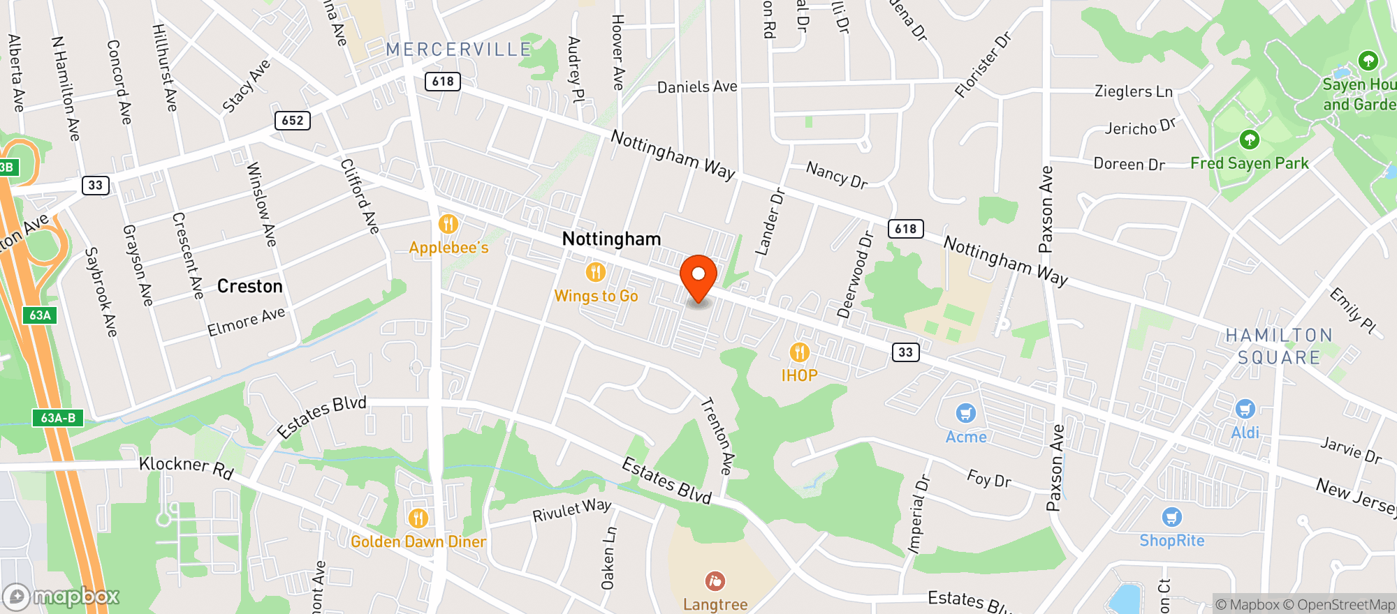Map showing Super Buy Rite Wine & Liquor