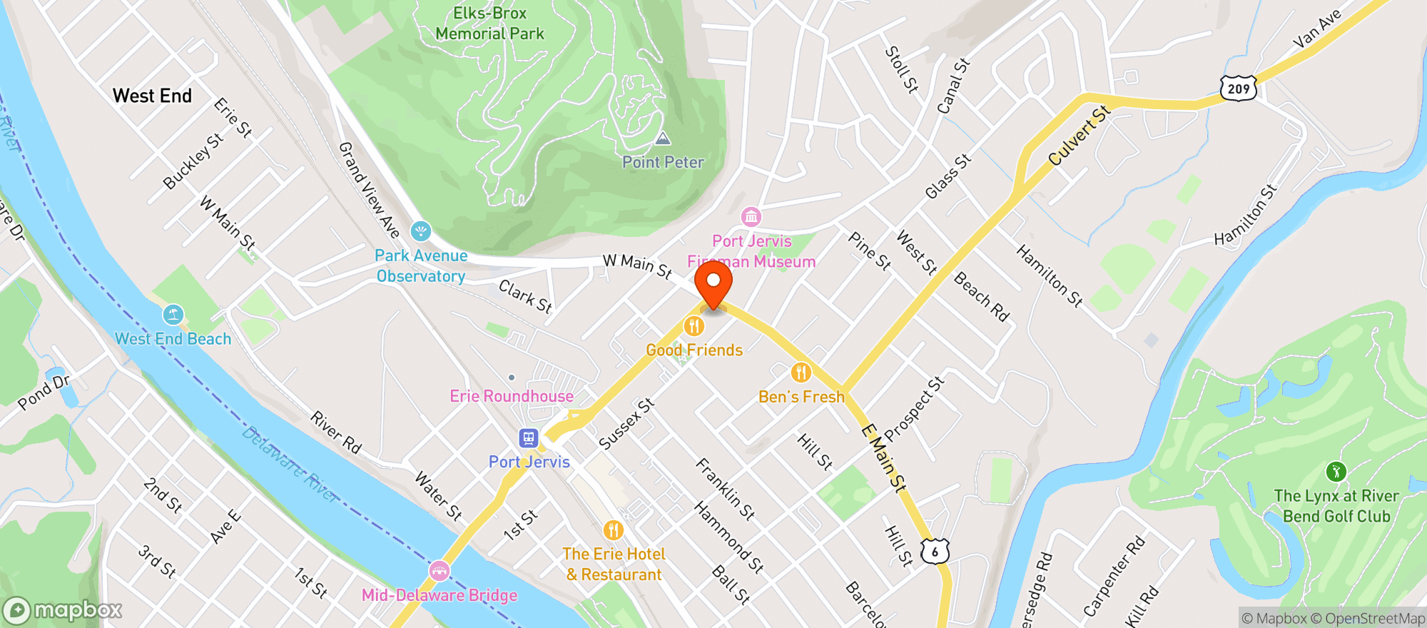 Map showing Mg Food Mart