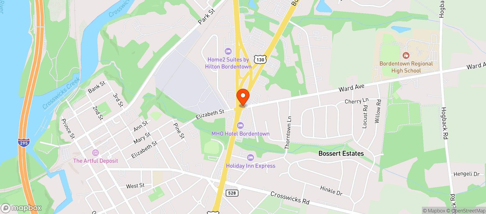 Map showing Happy Head Smoke Shop