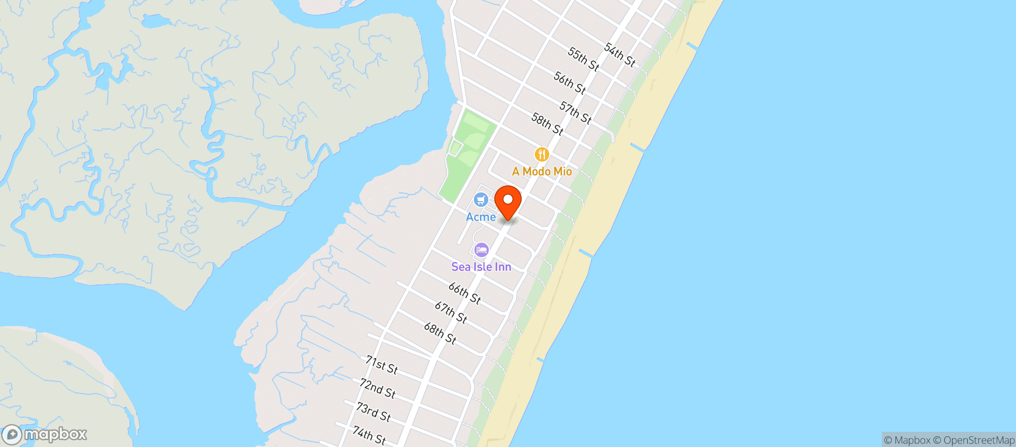 Map showing Acme Market