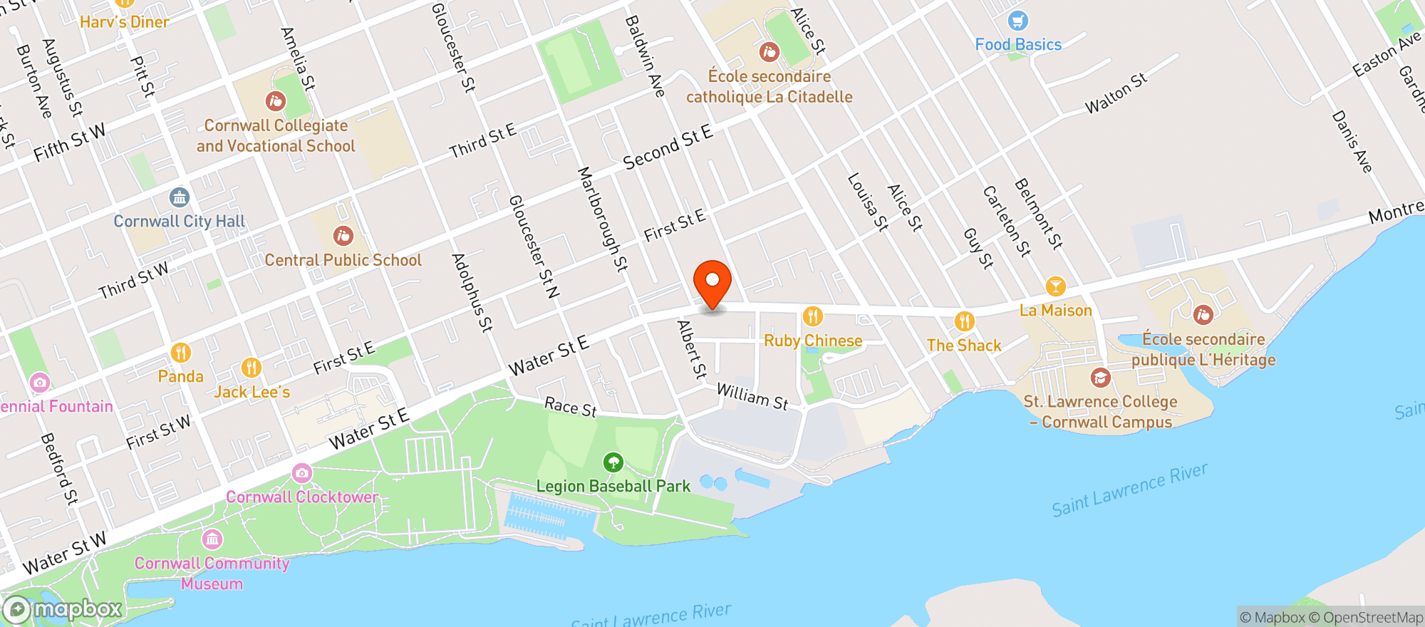 Map showing The Oz Store