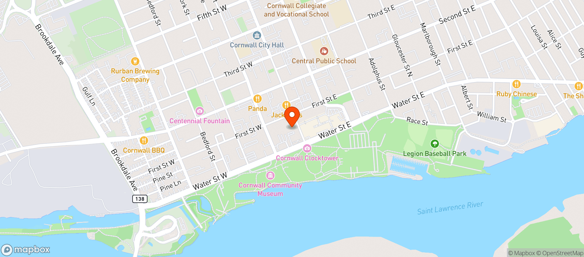 Map showing Pot Of Gold