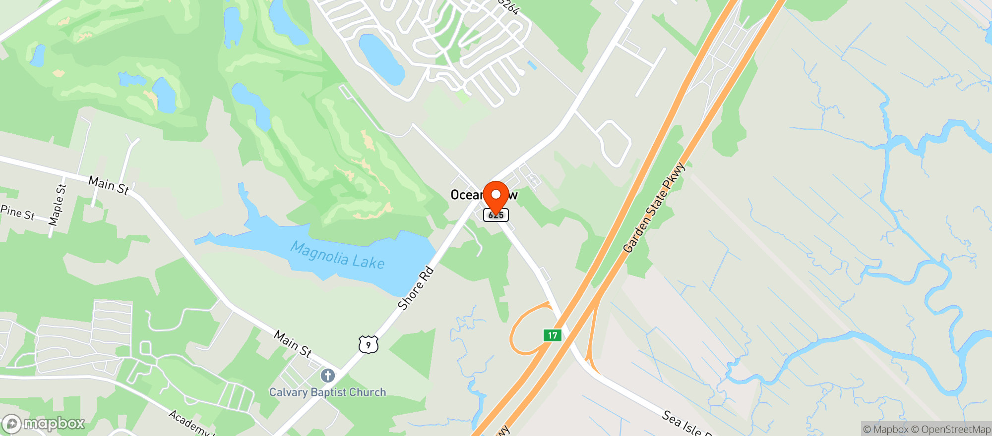 Map showing GLEESON LIQUORS