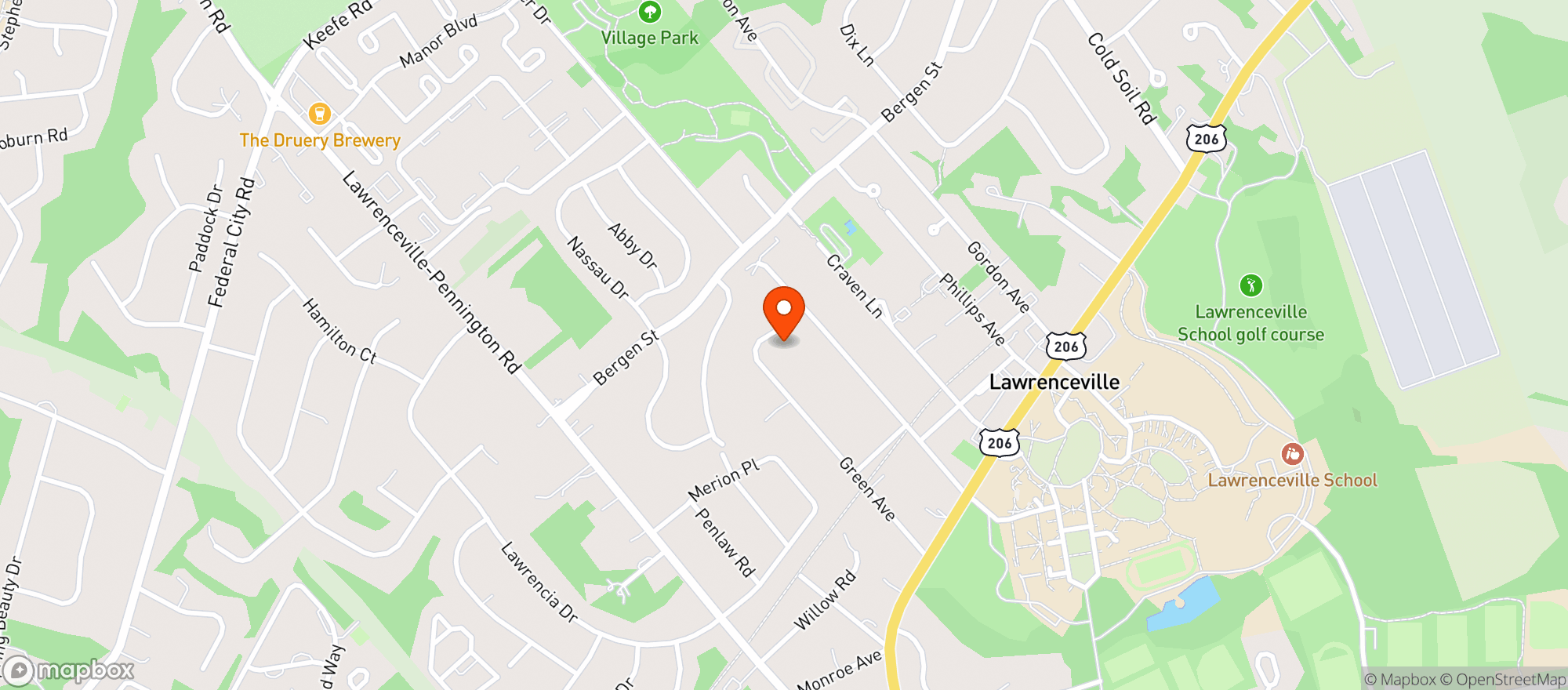 Map showing Libby's Liquors