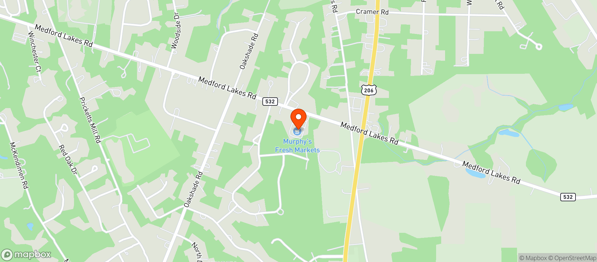 Map showing Murphy's