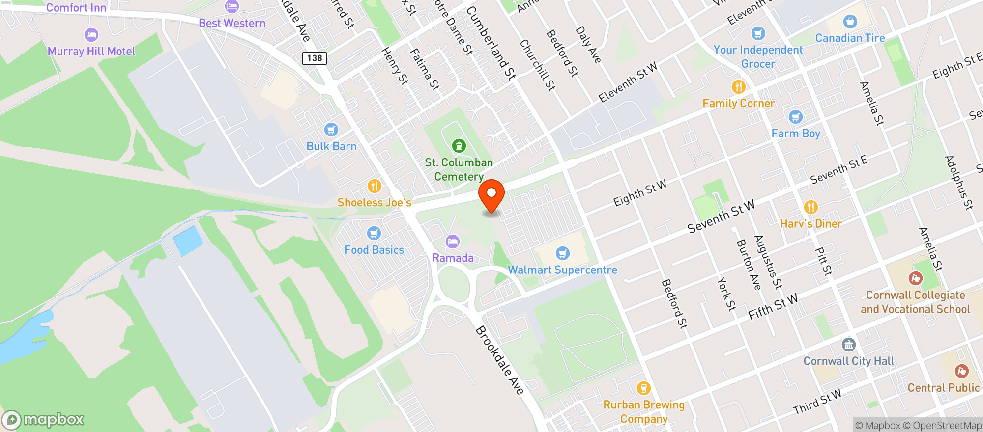 Map showing Lcbo 540