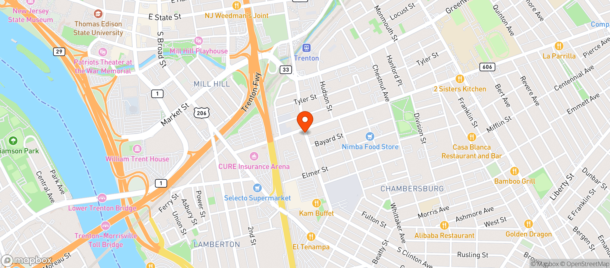 Map showing M & D Fine Wine & Spirits