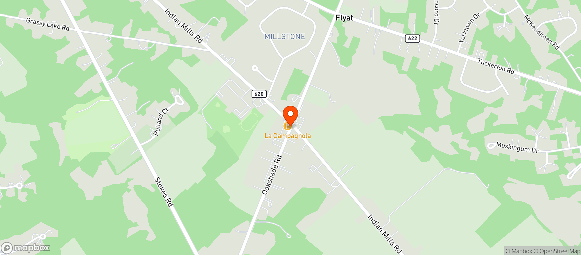 Map showing La Campagnola