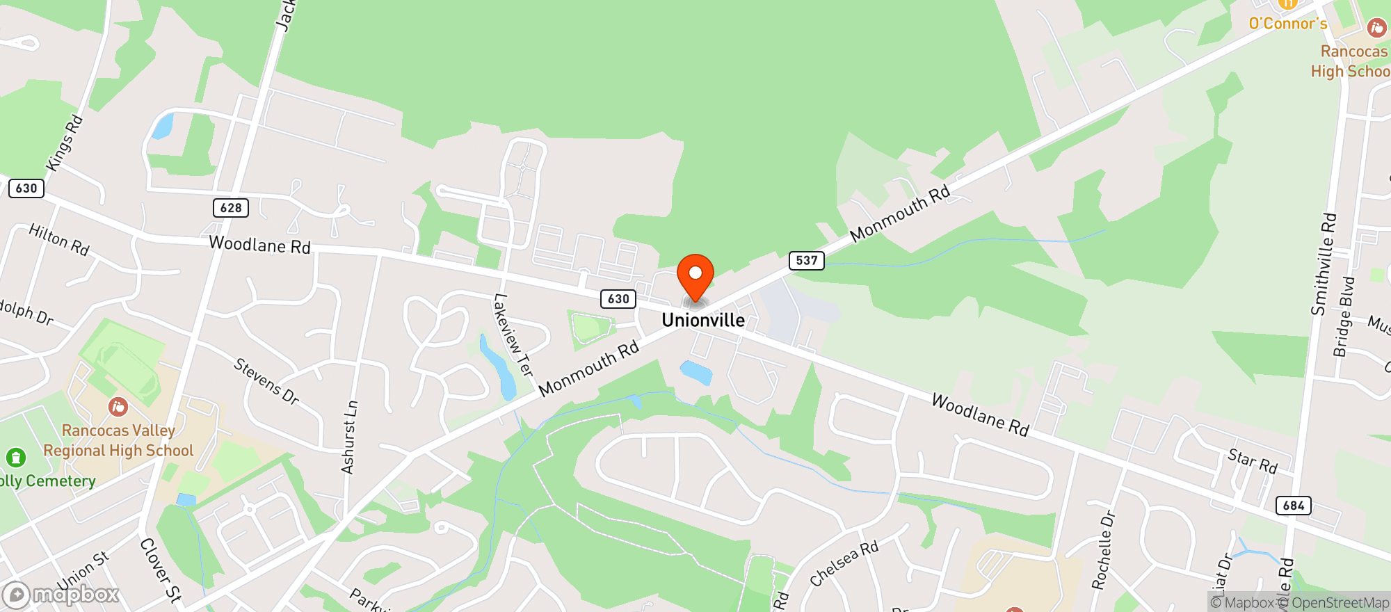 Map showing John & Mollys