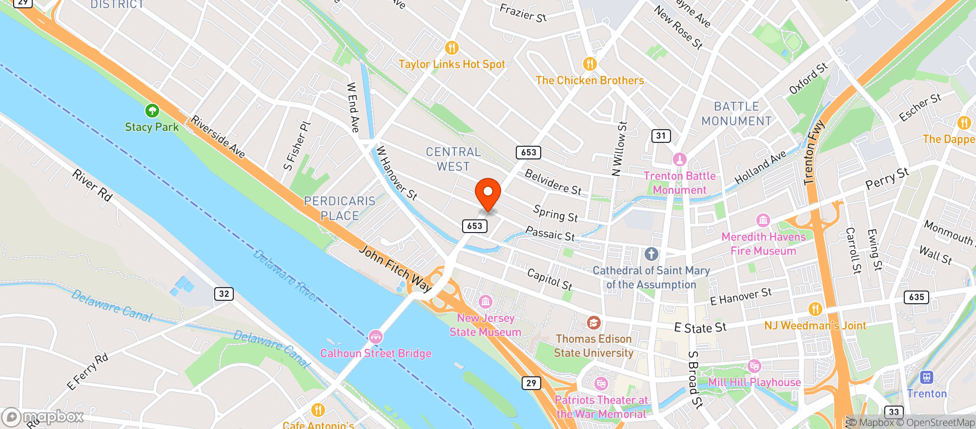 Map showing NEW FAMILY LIQUOR & WINE