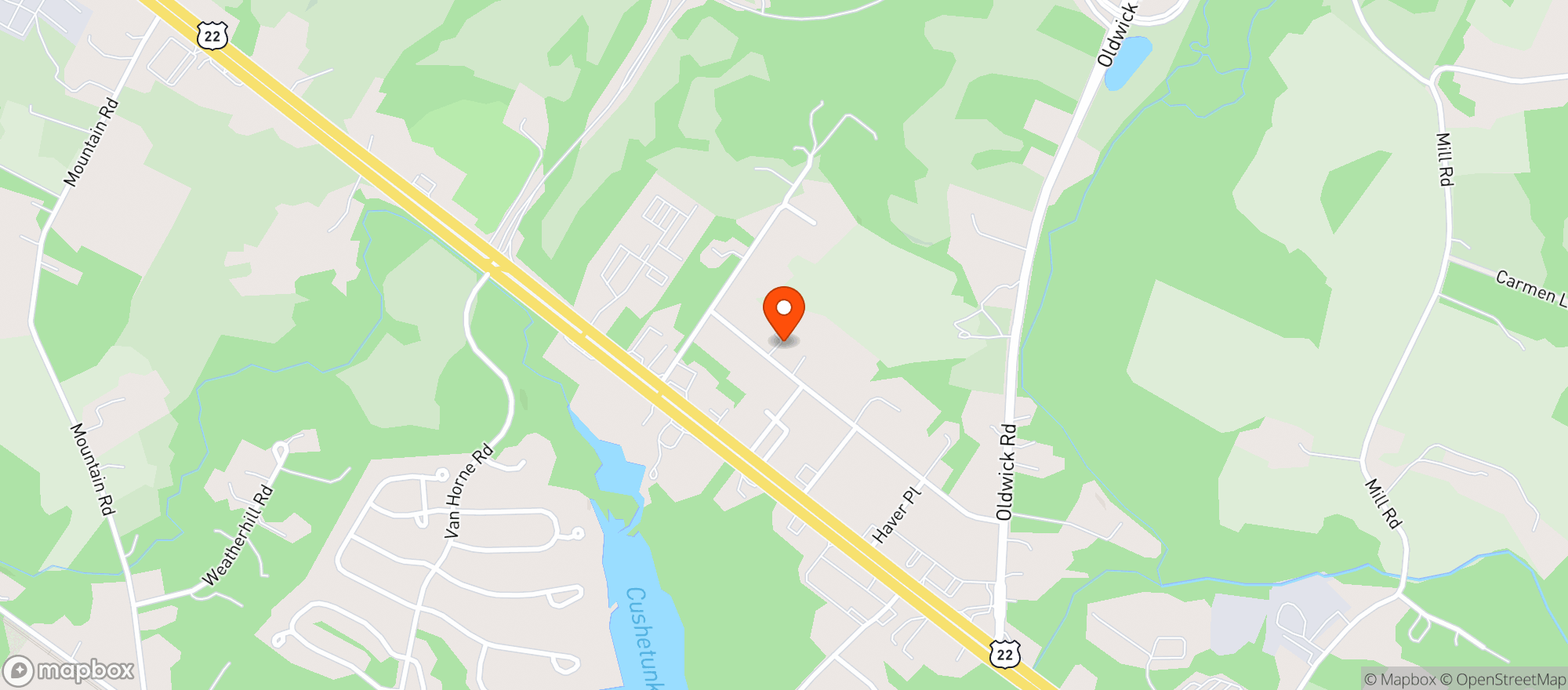 Map showing BISHOP & BISHOP WINE & SPIRITS